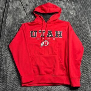 Utah Utes Hoodie Sweatshirt Adult S Red University College Colosseum Athletics‎